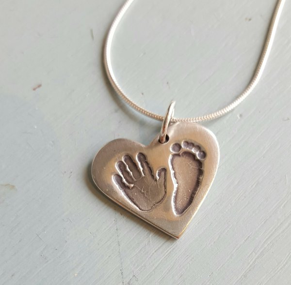 Handprint & Footprint Necklace Lollipops and Ladybirds